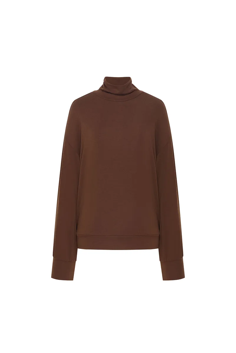 Studio Doe - Puff-sleeve Turtleneck Pullover