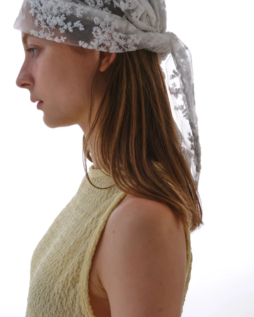 Studio Doe - Lace Embroidered Turban Hat