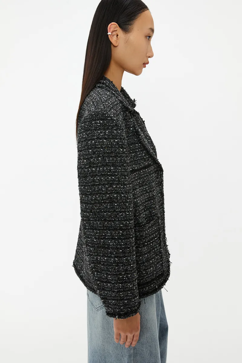 Studio Doe - Tweed Lapel Boxy Jacket