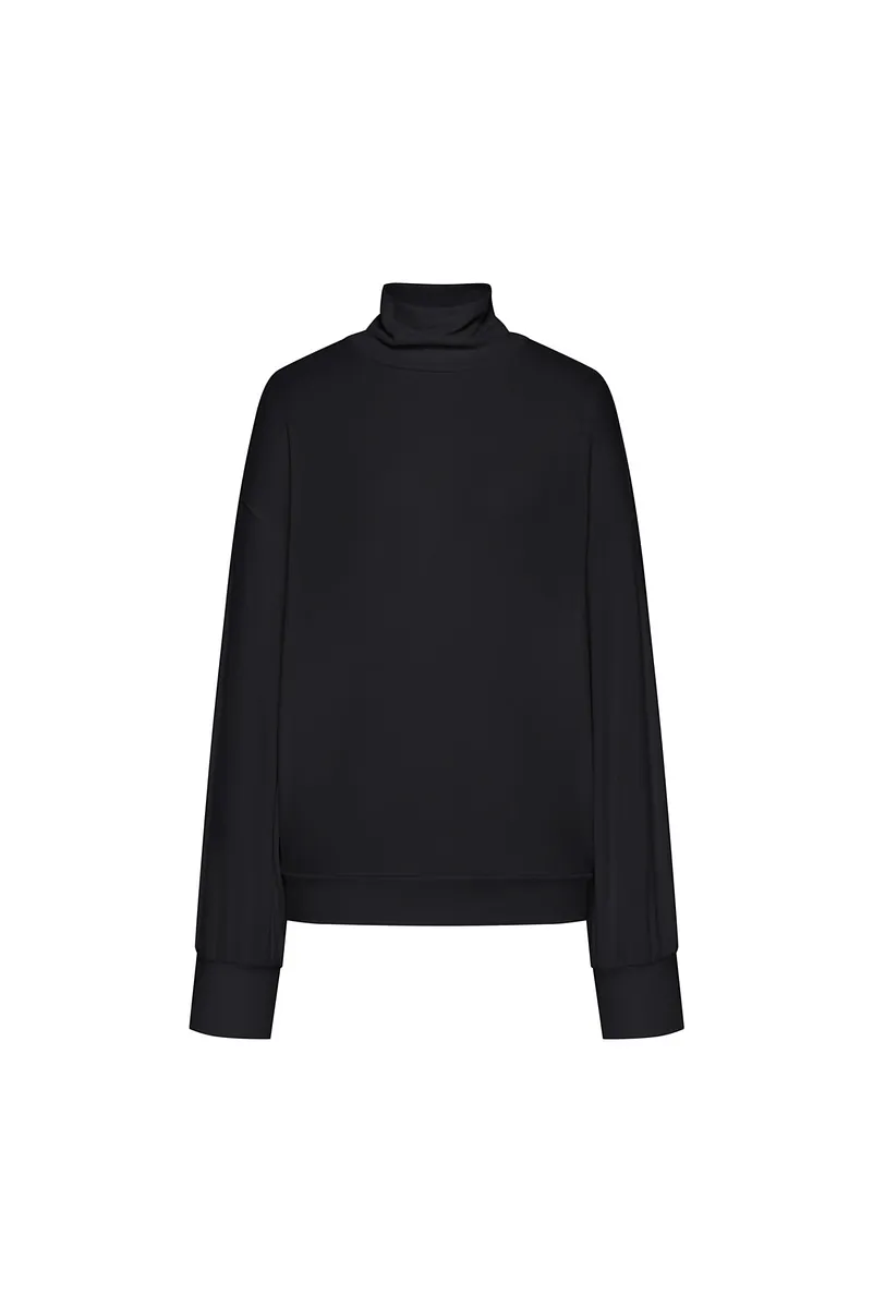 Studio Doe - Puff-sleeve Turtleneck Pullover