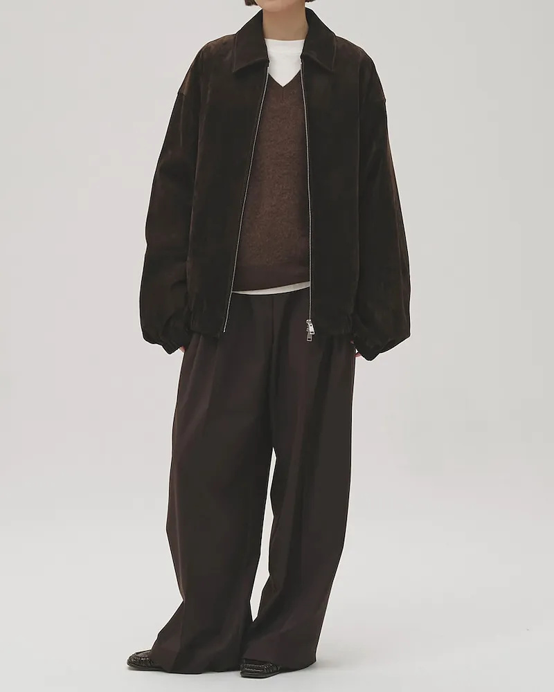 [PRE-ORDER] TODAYFUL - Suede Zip Blouson