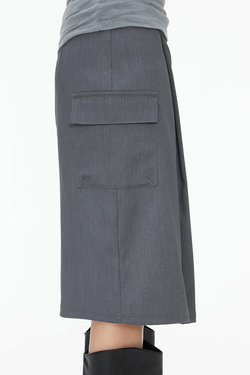 Studio Doe - Structured Pleated Knee-Length Skirt