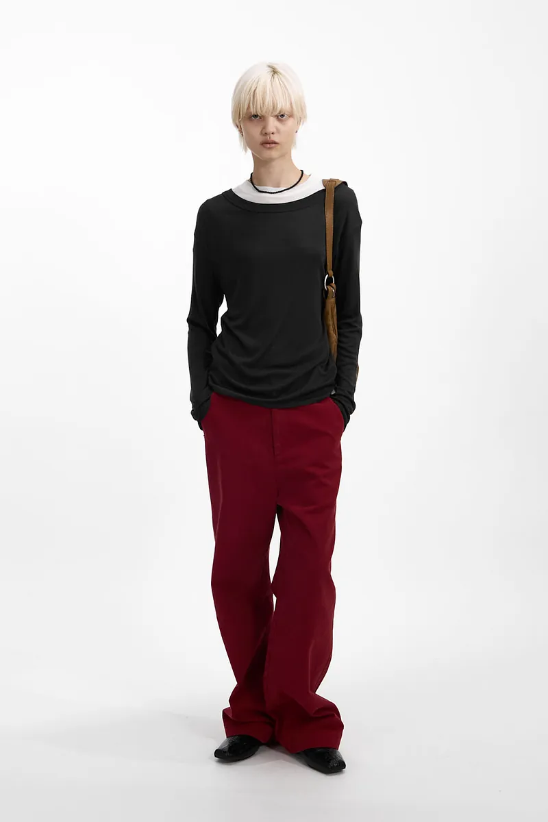 Studio Doe - Premium Tencel Wide Neck Knit Top