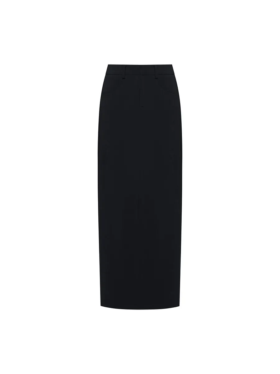 Studio Doe - Satin Cool-Feel Straight Skirt
