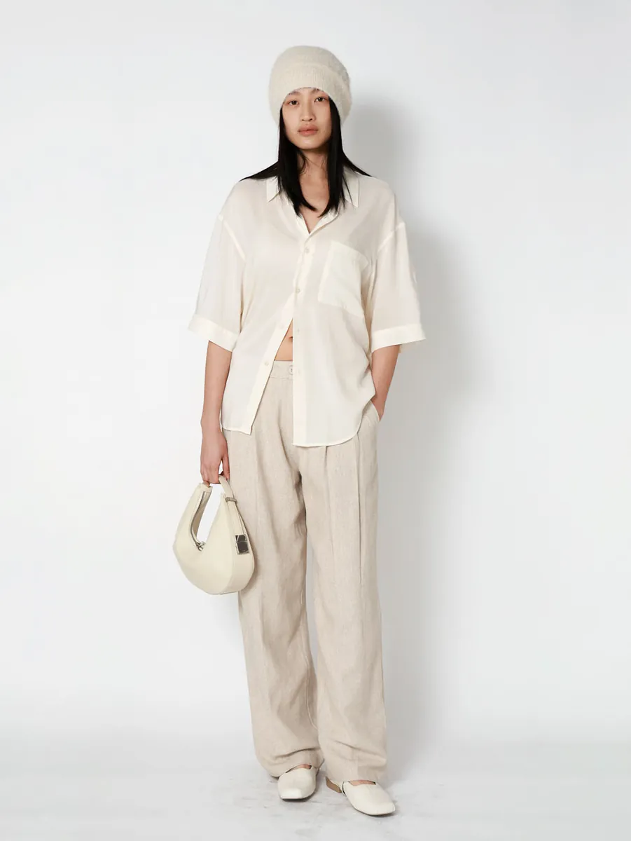 Studio Doe - Gender Free Striped Cotton Linen Easy Pants