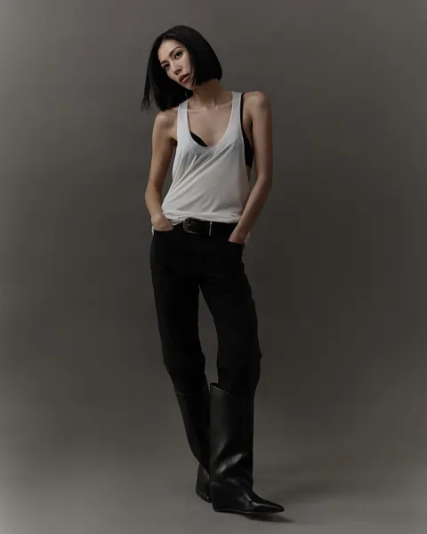 Studio Doe - Doe：Molly Raw Edge Cut-Off Tank Top