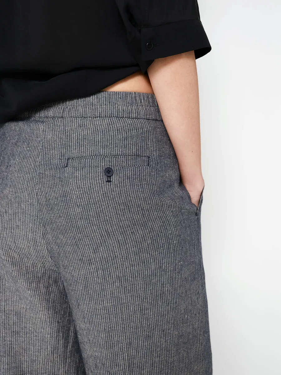 Studio Doe - Gender Free Striped Cotton Linen Easy Pants