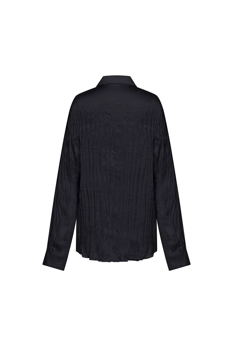 Studio Doe - Satin Pleated Shirt