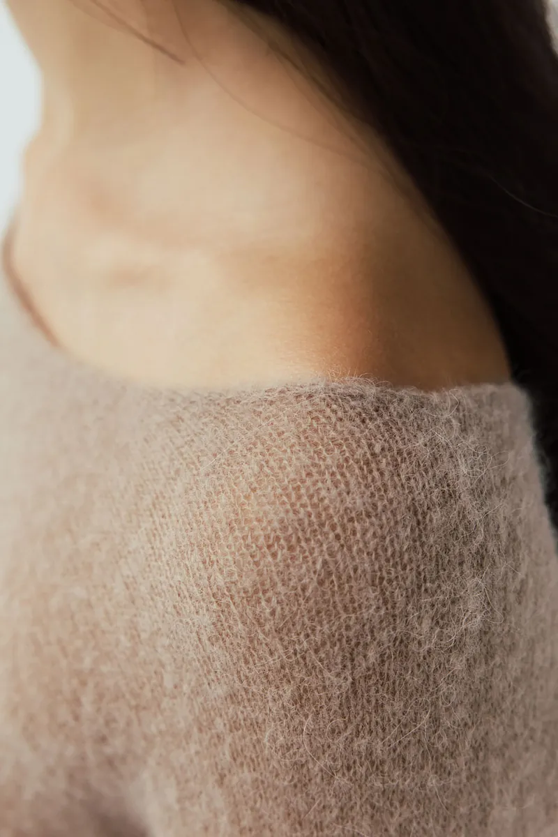 Studio Doe - Fine Wool Blend Wide Neck Sweater