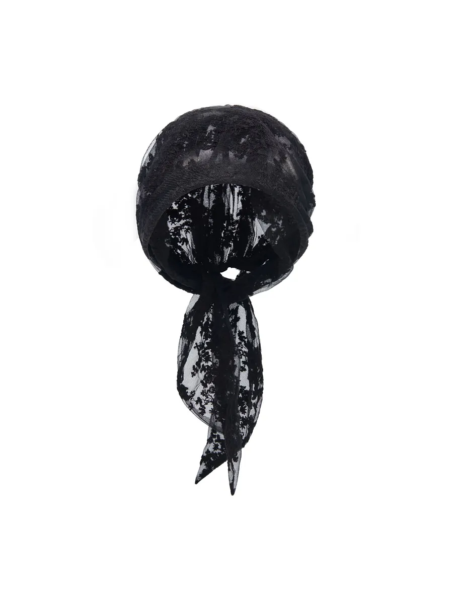 Studio Doe - Lace Embroidered Turban Hat