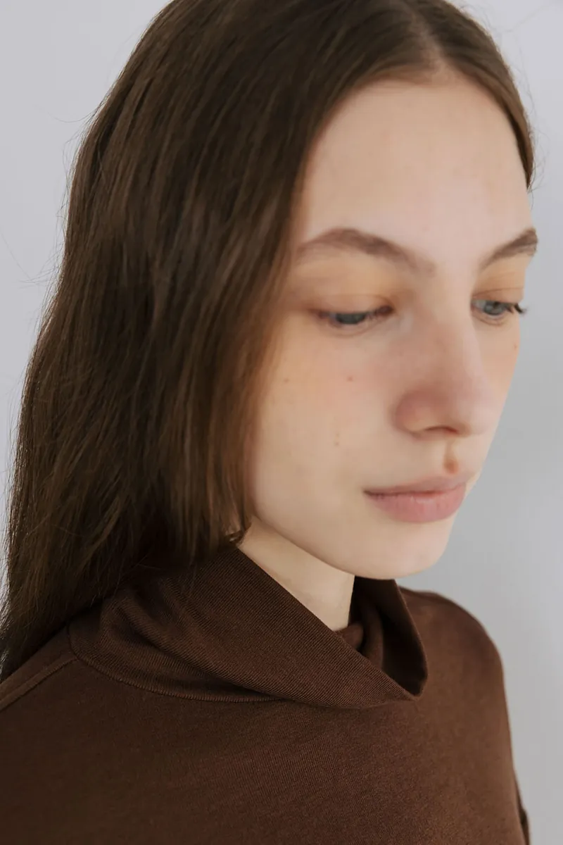 Studio Doe - Puff-sleeve Turtleneck Pullover