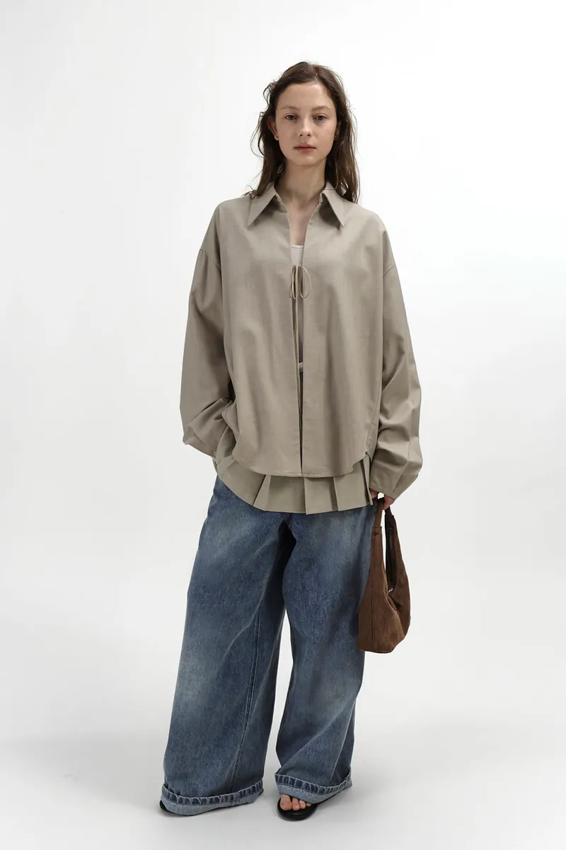 Studio Doe - Curved Panel Pleated Mini Skirt