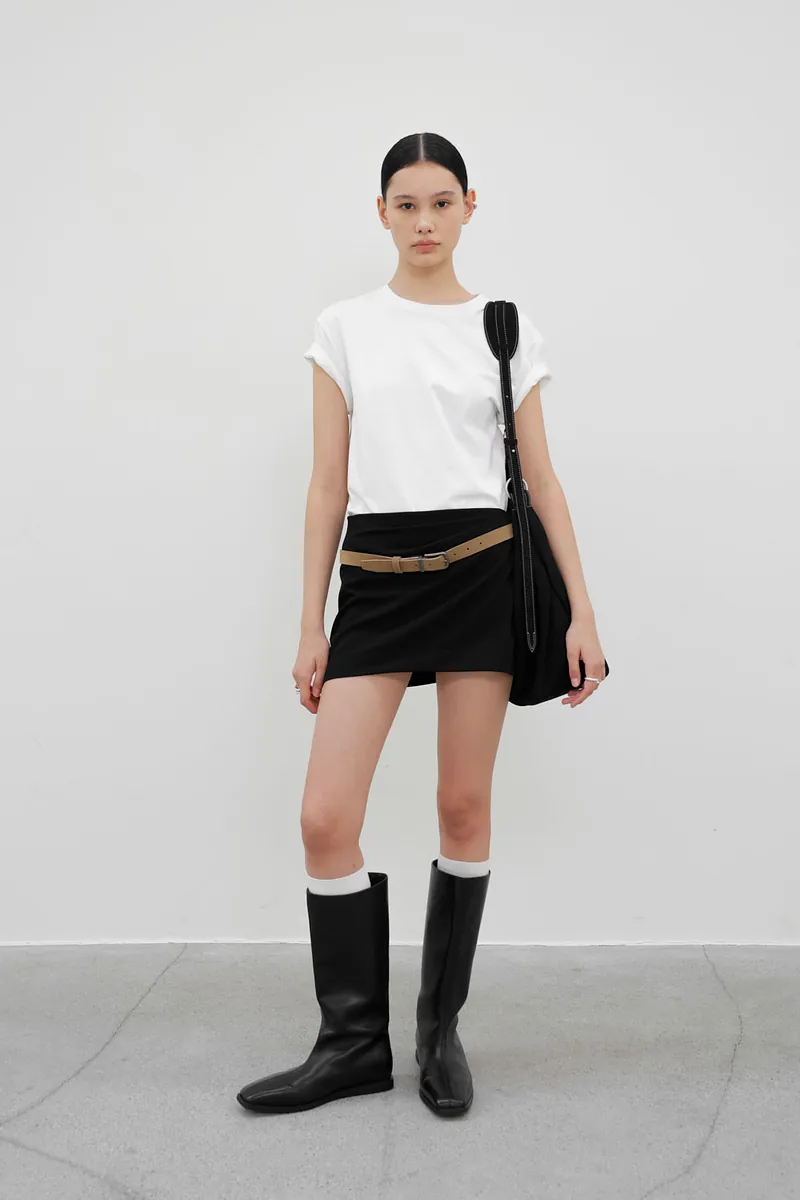 Studio Doe - Diagonal Gathered Boxy Skort