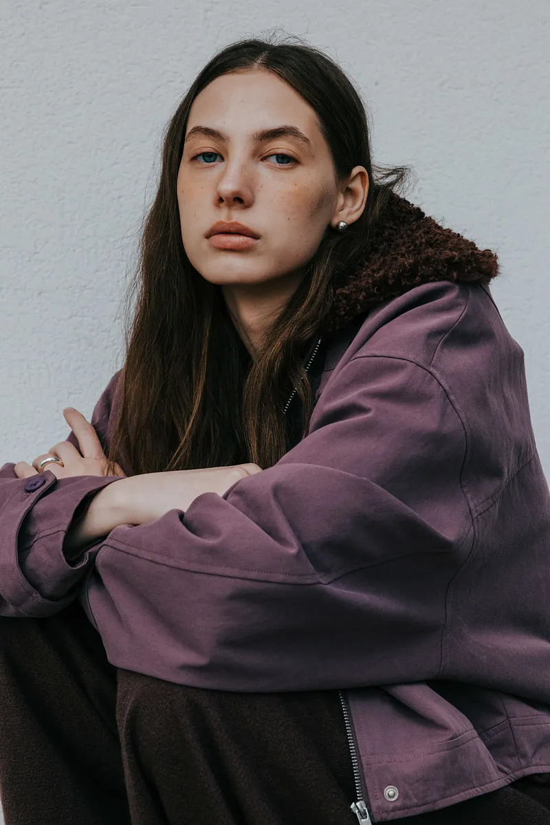 Studio Doe - Boa Collar Aviator Jacket