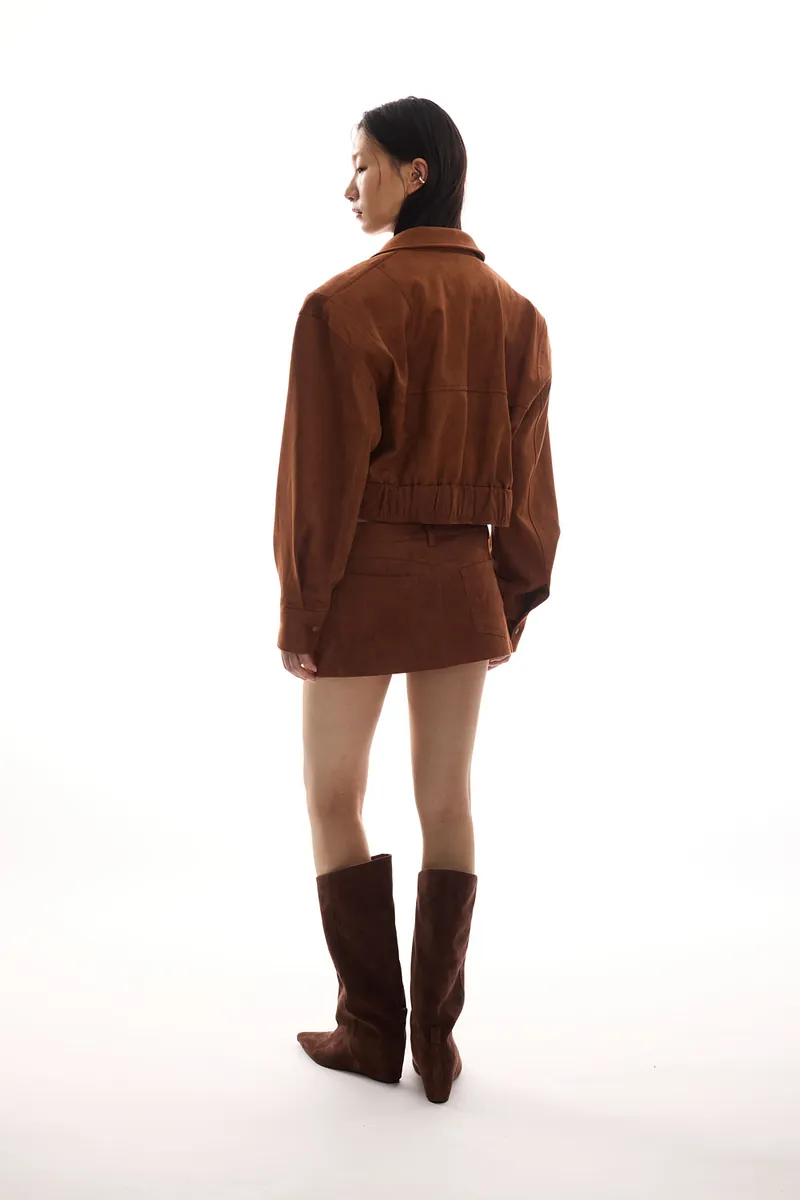 Studio Doe - Doe：Molly Leather Pointed Toe Wide Shaft Boots