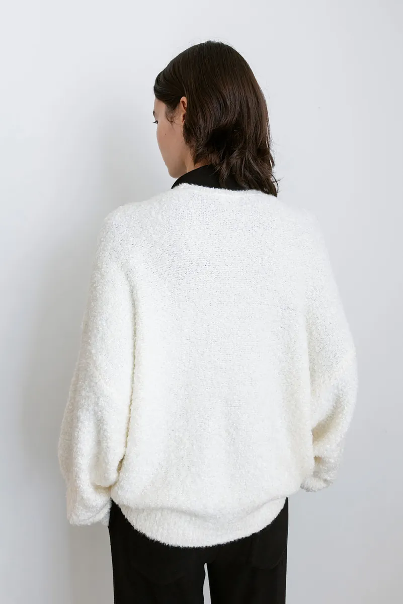 Studio Doe - Fluffy Wool V-Neck Loose Sweater