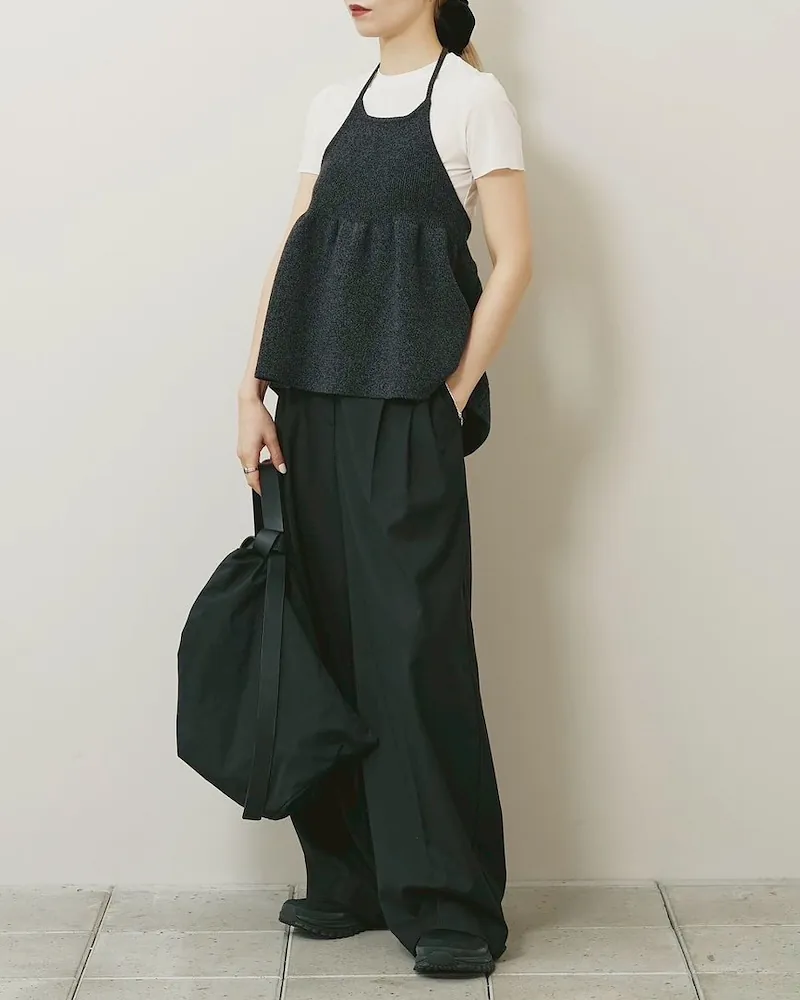 [PRE-ORDER] TODAYFUL - Halterneck Peplum Knit