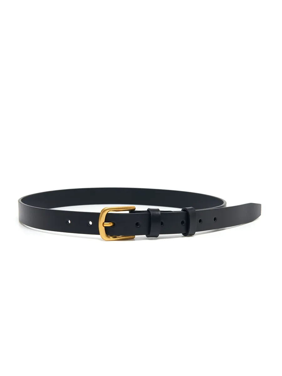 Studio Doe - Classic Gold Buckle Leather Belt