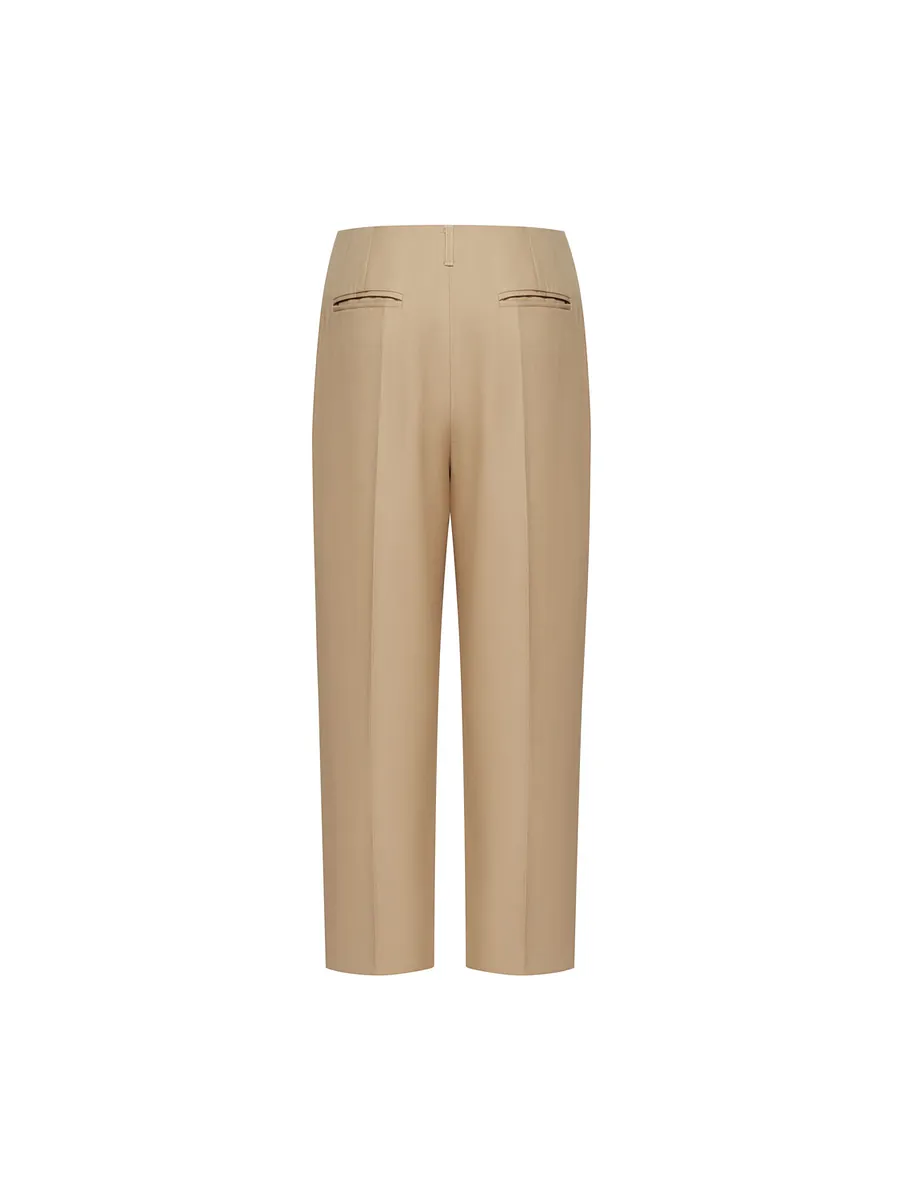 Studio Doe - Mid-Rise Tapered Cropped Trousers