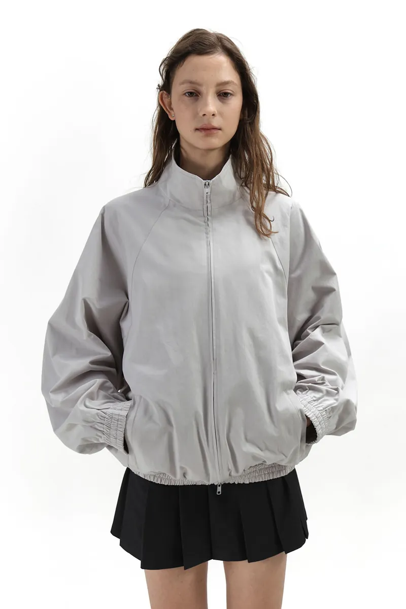 Studio Doe - Raglan Sleeve Stand Collar Oversized Jacket