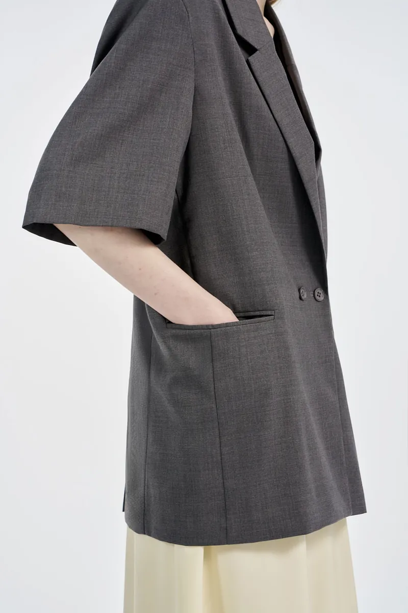 Studio Doe - Double-breasted Short-sleeved Jacket
