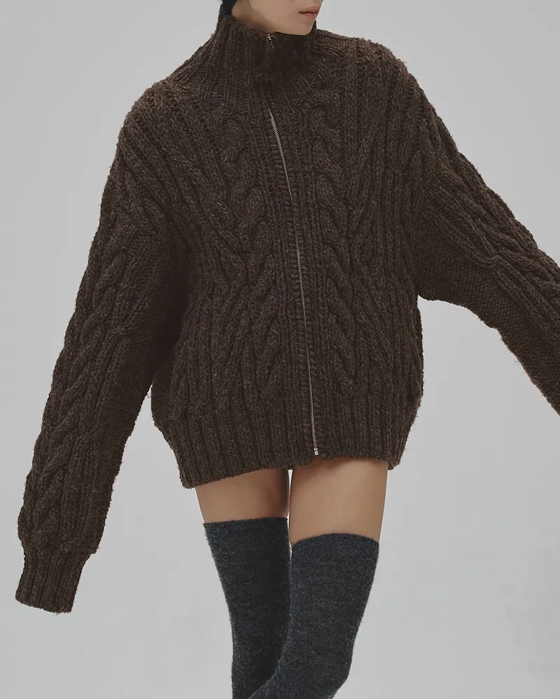 [PRE-ORDER] TODAYFUL - Volume Handknit Cardigan