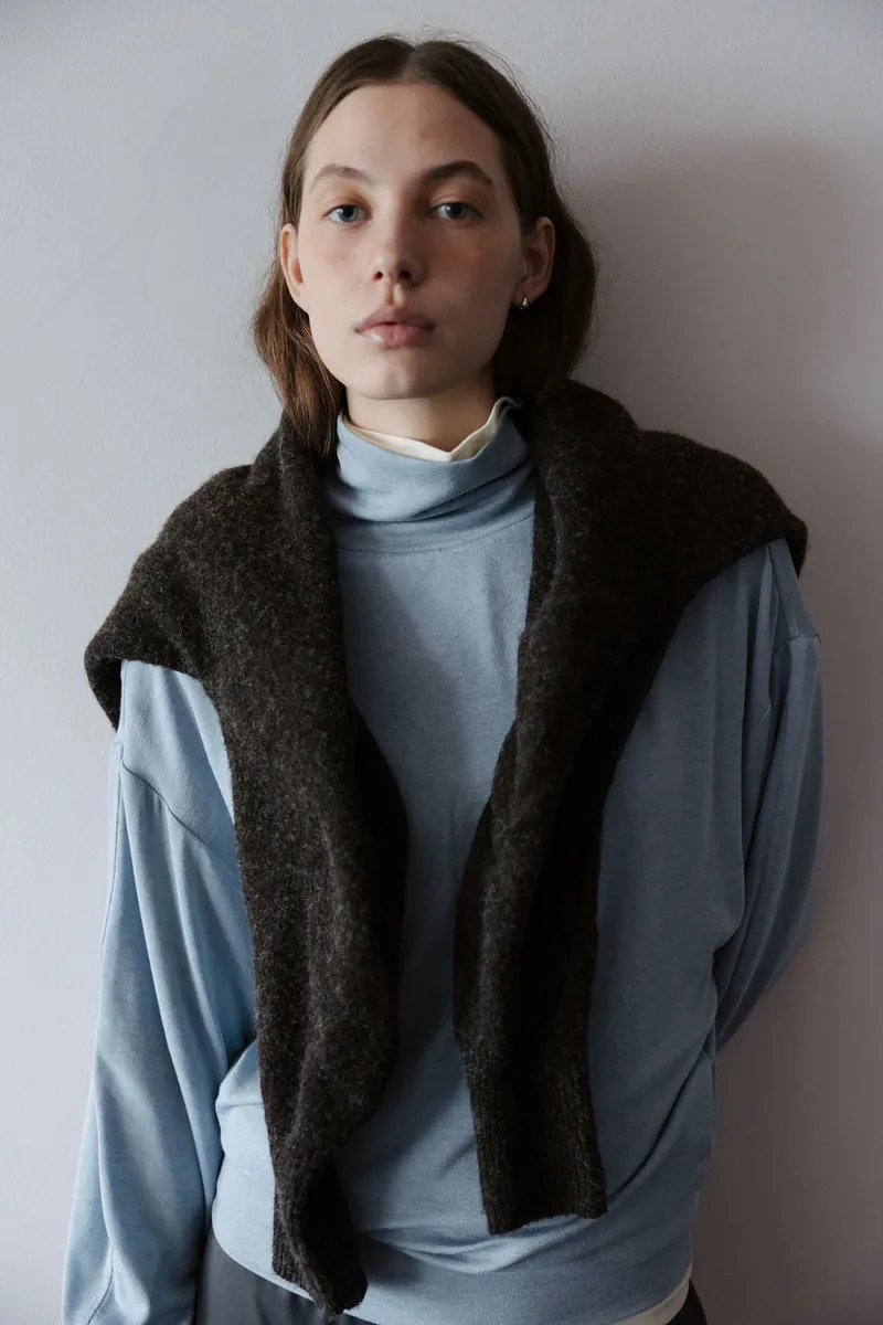 Studio Doe - Puff-sleeve Turtleneck Pullover