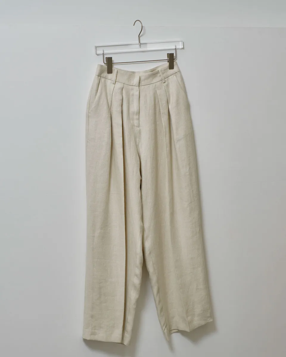 TODAYFUL- Tuck Linen Trousers