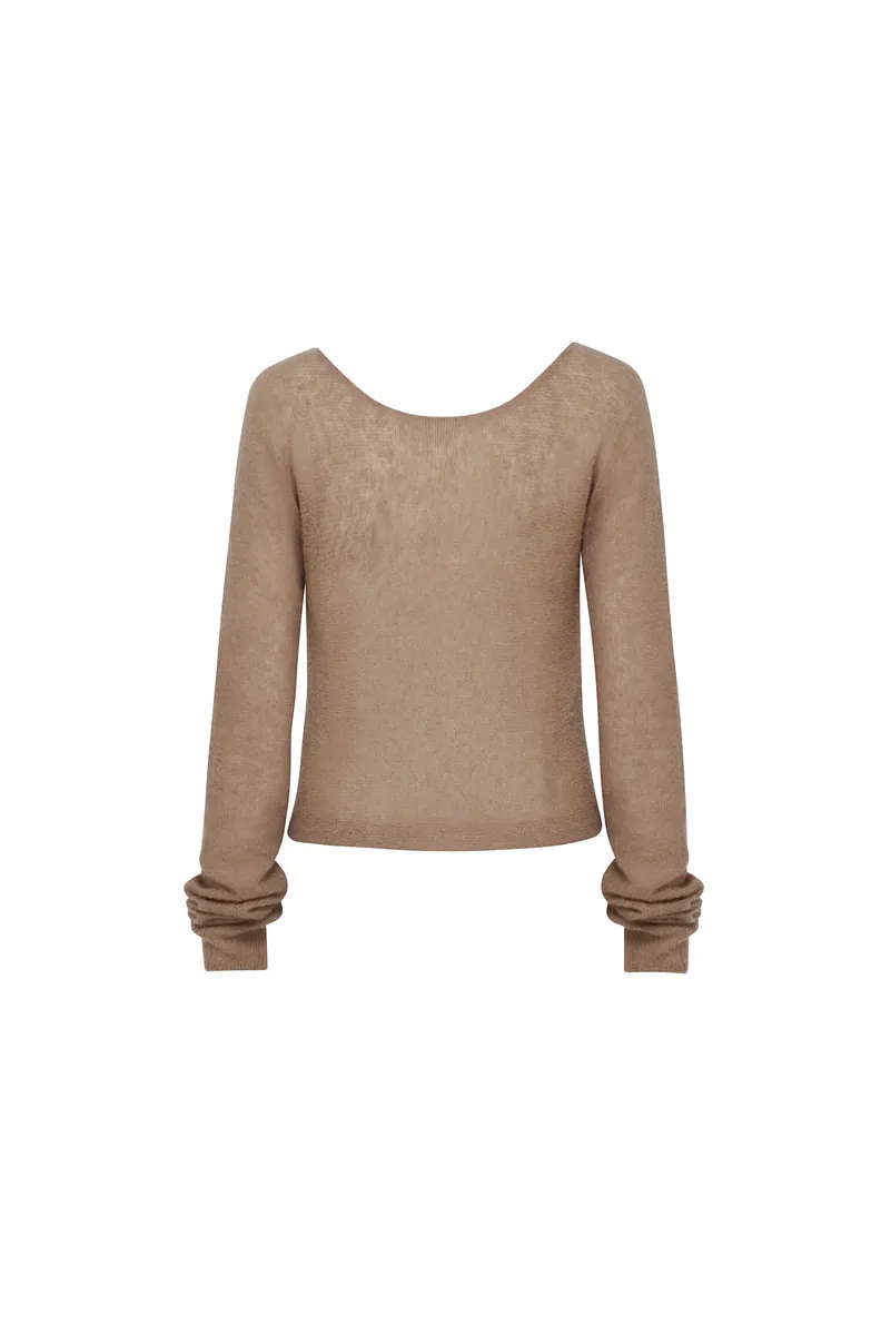 Studio Doe - Fine Wool Blend Wide Neck Sweater