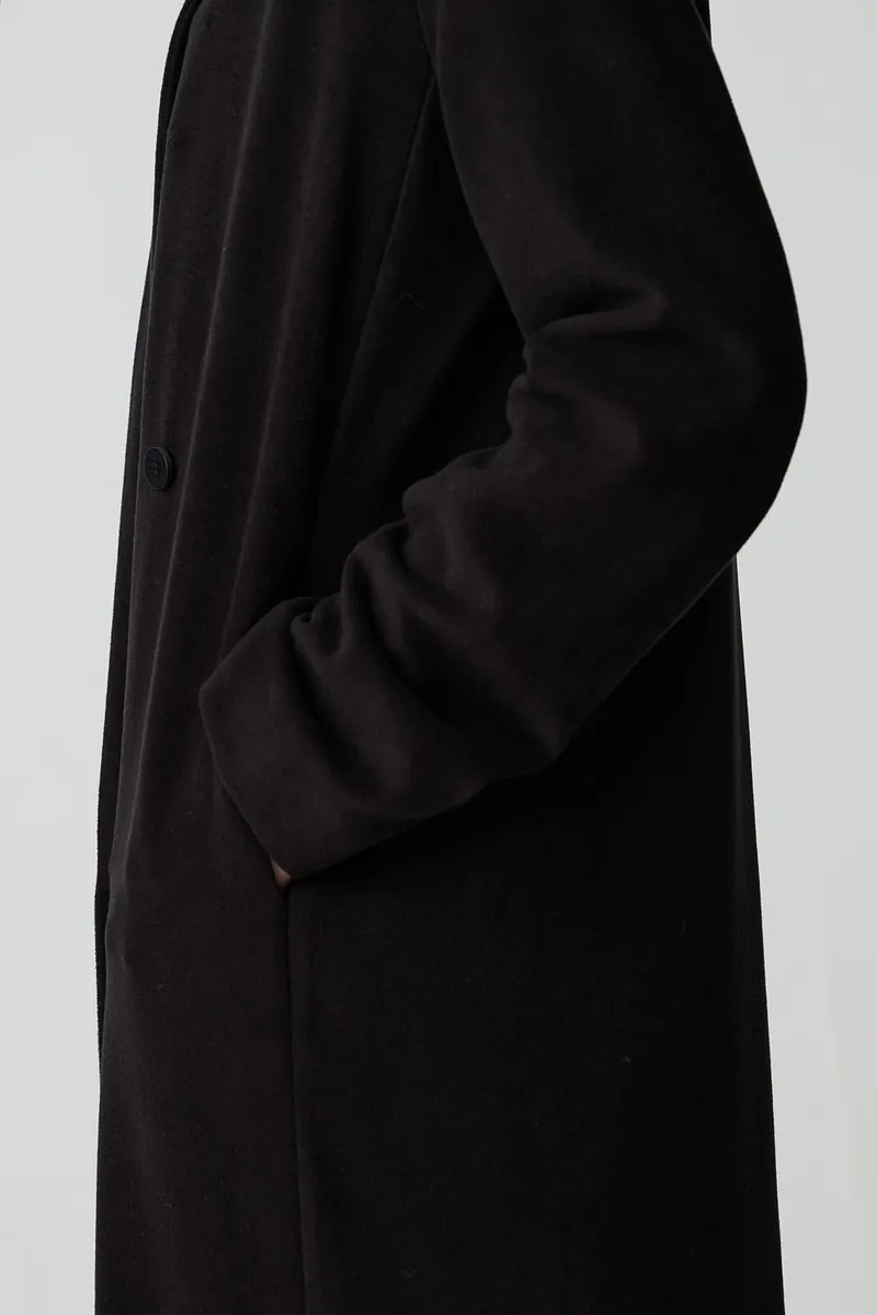 Studio Doe - Stretch Soft Wool Double-Breasted Coat