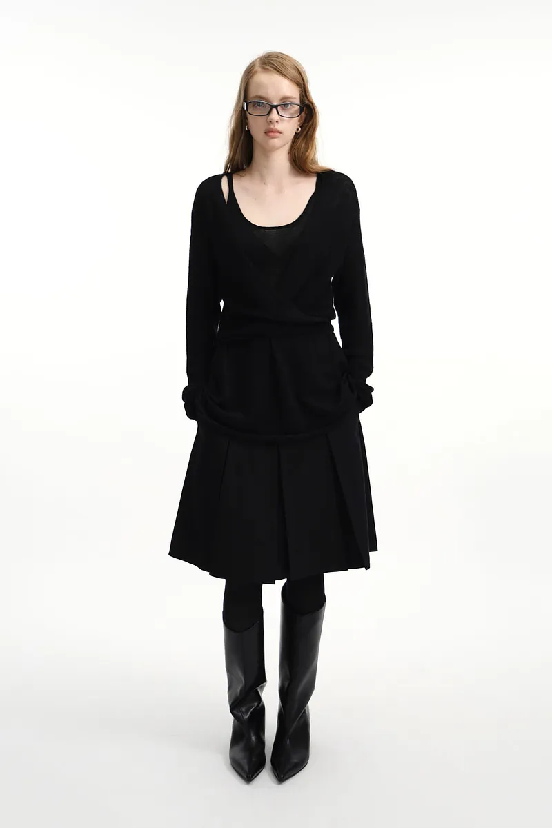 Studio Doe - Fine Wool Blend Knit Two-Piece Set
