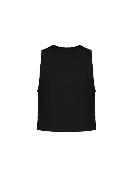 Studio Doe - Jacquard Textured Shirred Tank Top