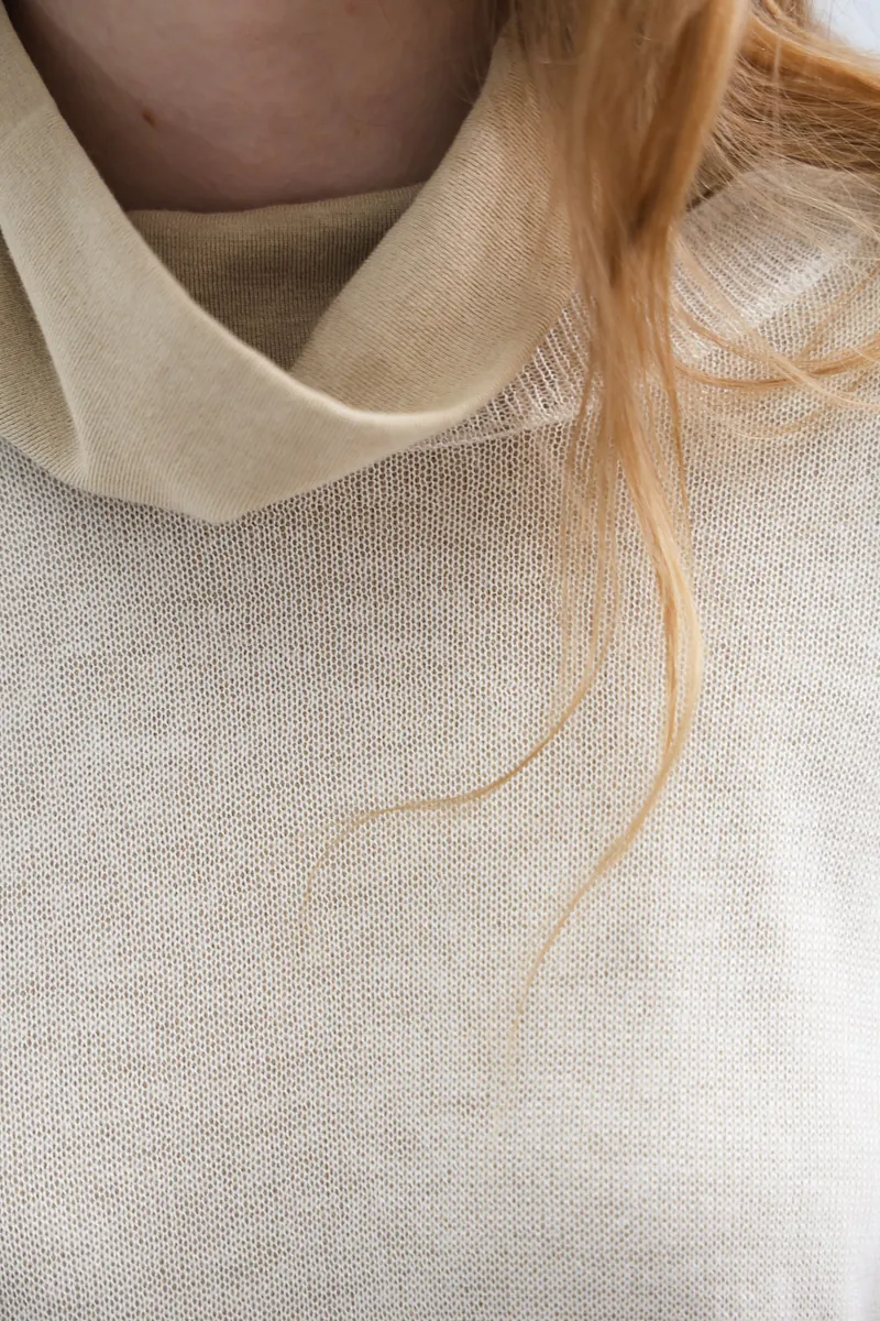 Studio Doe - Fine Wool Sheer Waist-Defined Sweater