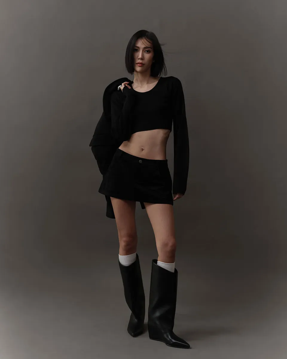 Studio Doe - Doe：Molly Reversible Curved Sleeve Knit Top