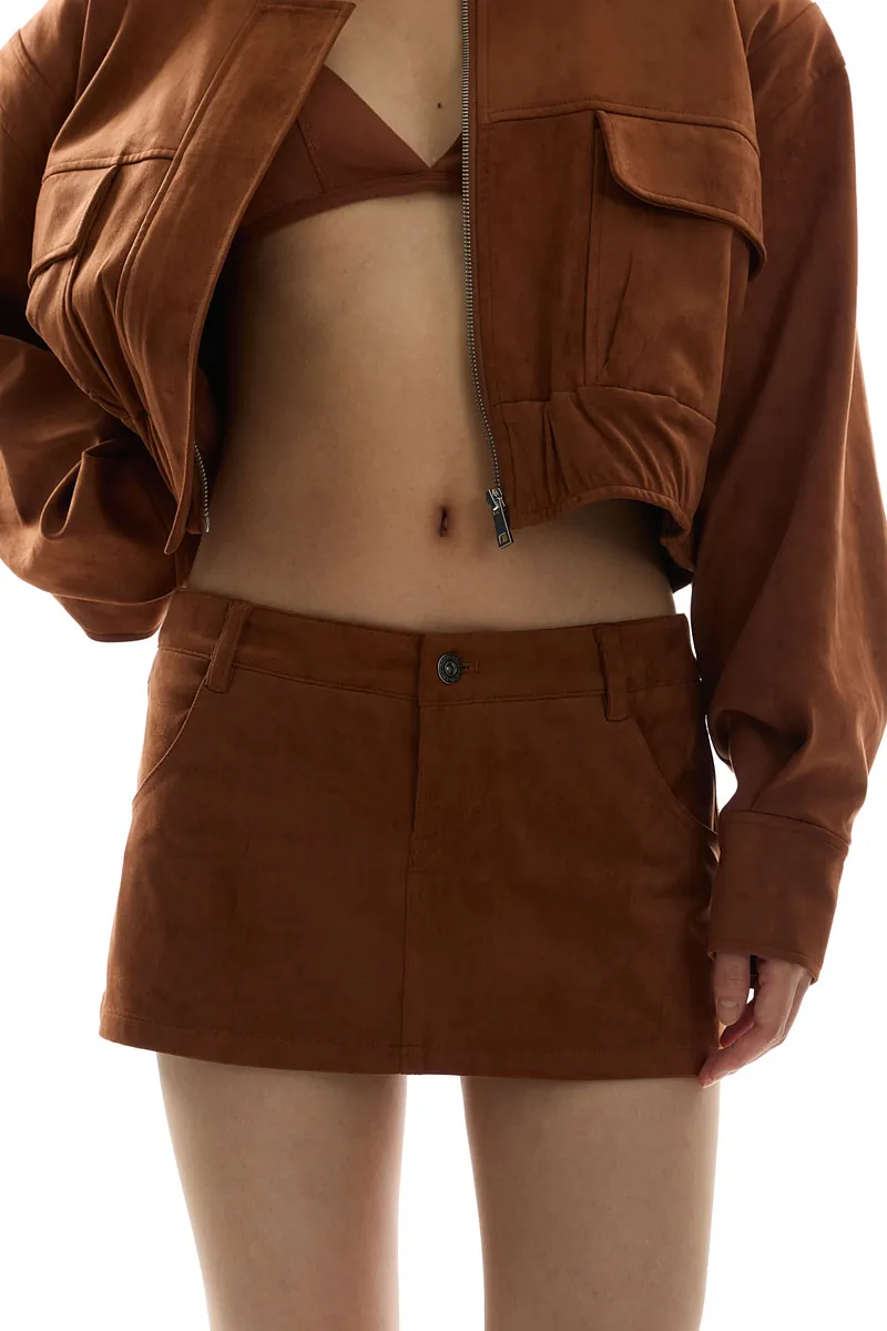 Studio Doe - Doe：Molly Faux Suede Skort