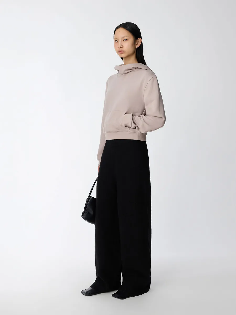 Studio Doe - H-Line Low-Crotch Knit Wide Pants