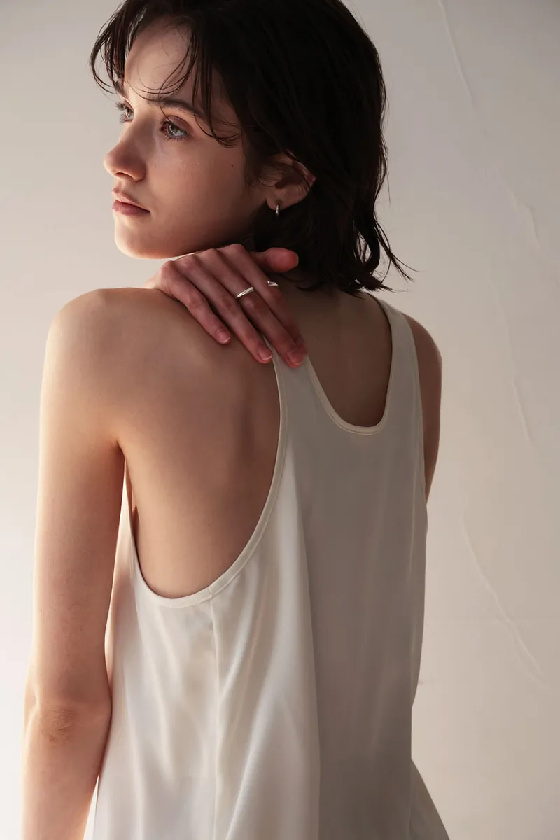 Studio Doe - Matte Satin U-Neck Tank Top