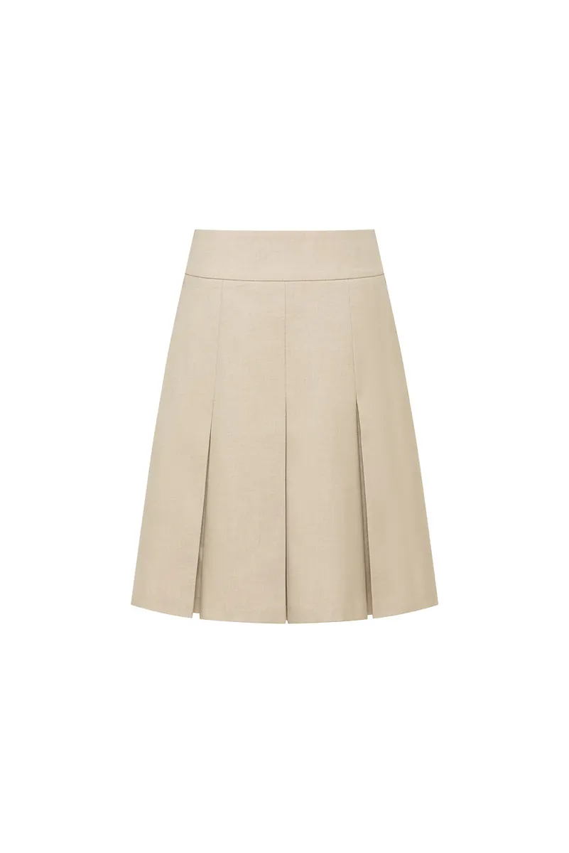 Studio Doe - Wool-Feel Wide Pleated Midi Skirt