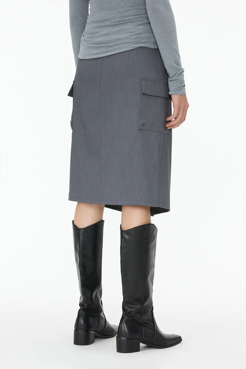 Studio Doe - Structured Pleated Knee-Length Skirt