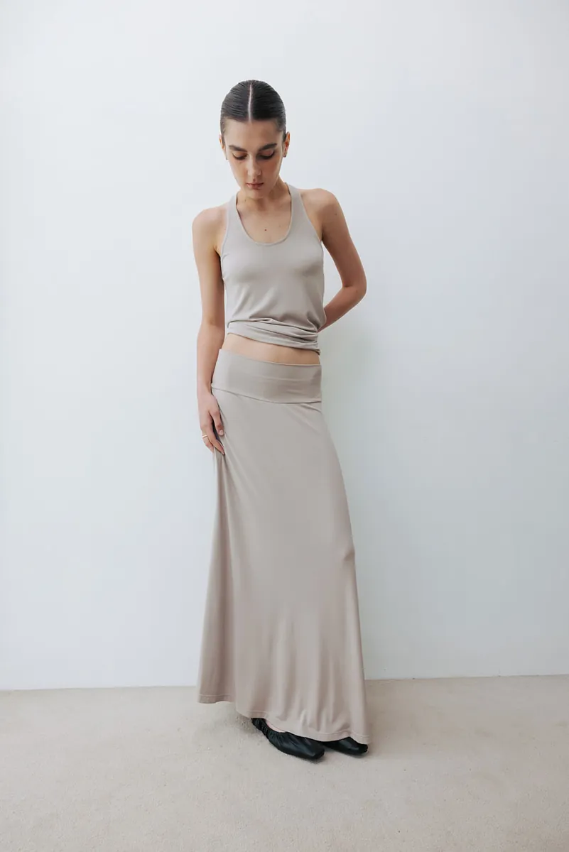 Studio Doe - Wide Waistband Relaxed Flared Skirt