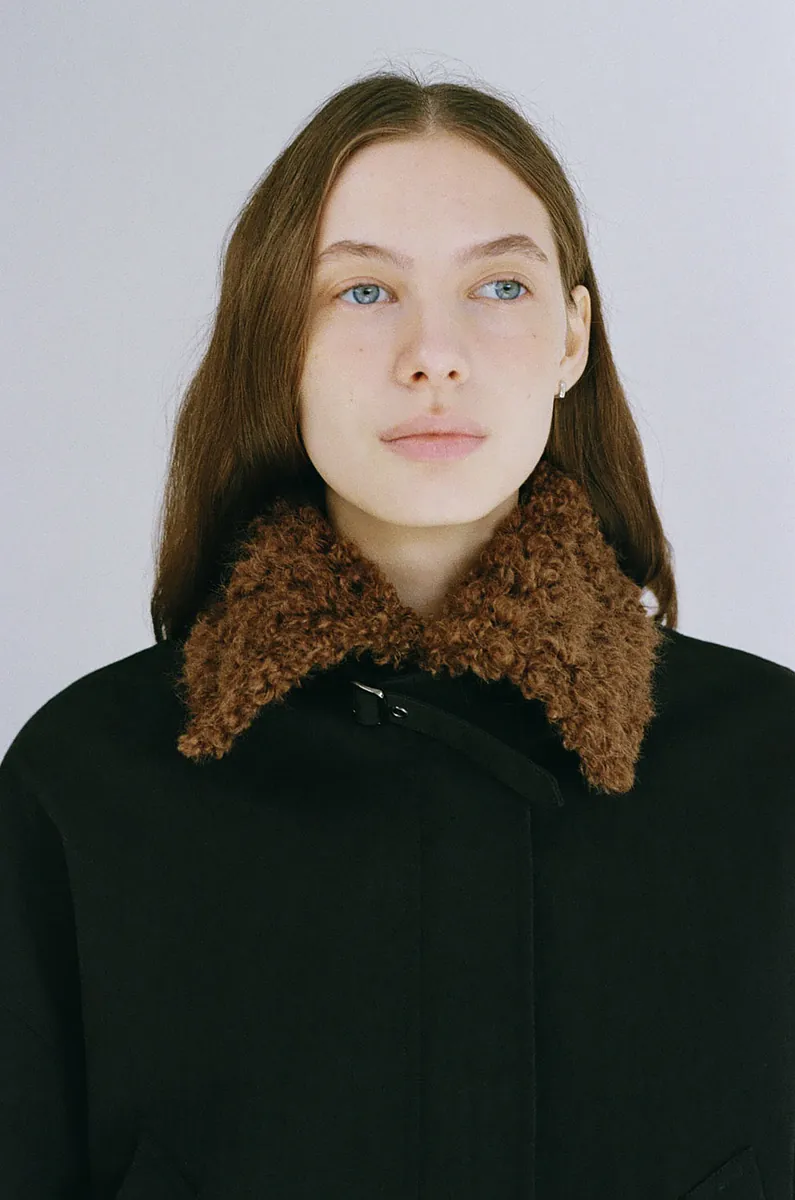 Studio Doe - Boa Collar Aviator Jacket