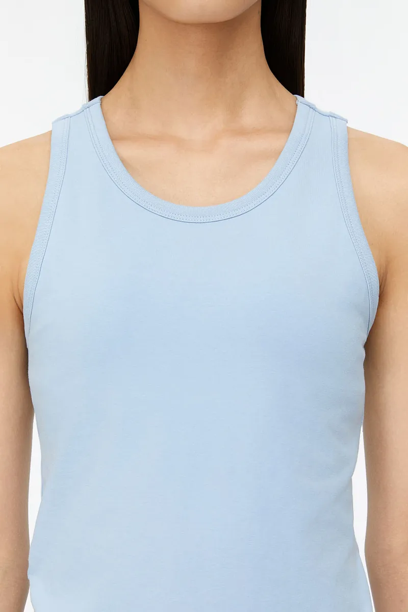 Studio Doe - Straight Neck Cut-Shoulder Bra Tank Top