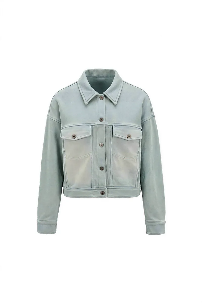 Studio Doe - Knit Denim Cropped Jacket