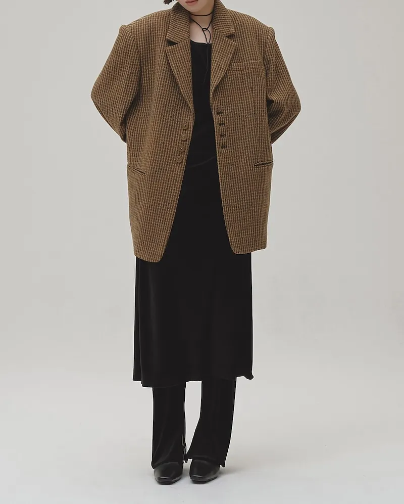 [PRE-ORDER] TODAYFUL - Wool100% Check Jacket