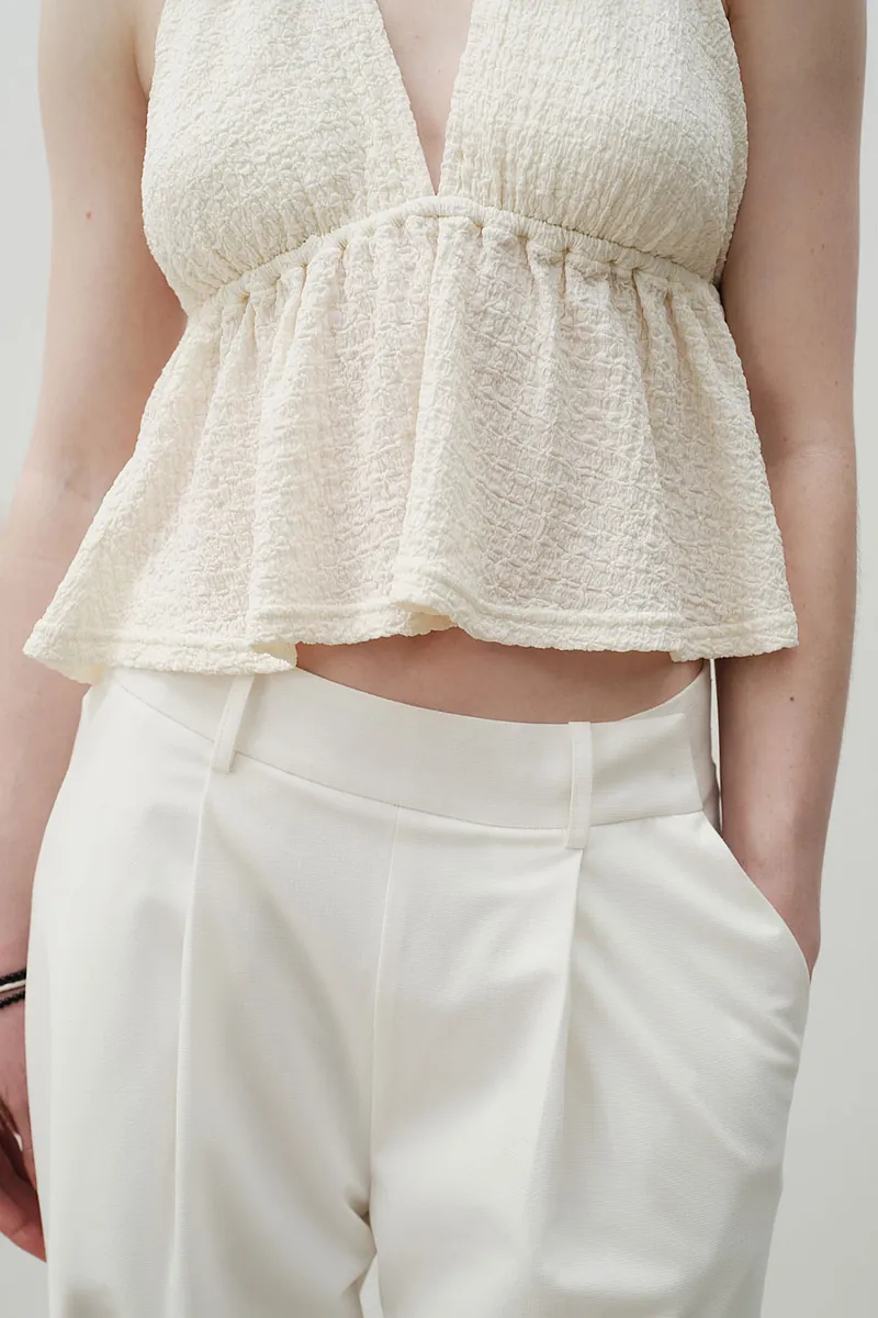 Studio Doe - Shirred Texture Backless Bratop