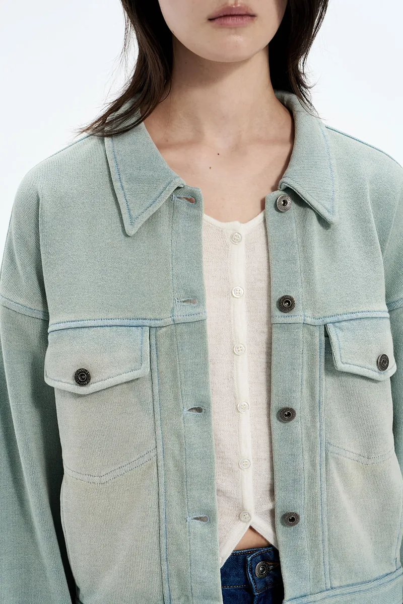 Studio Doe - Knit Denim Cropped Jacket