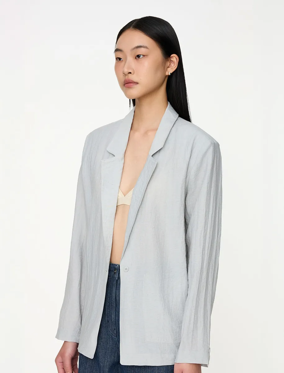 Studio Doe - Sheer Textured Boxy Blazer