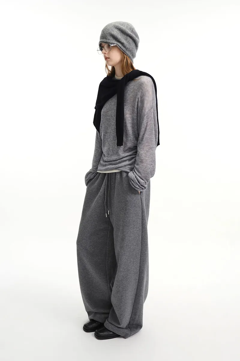 Studio Doe - Fine Wool Sheer Waist-Defined Sweater