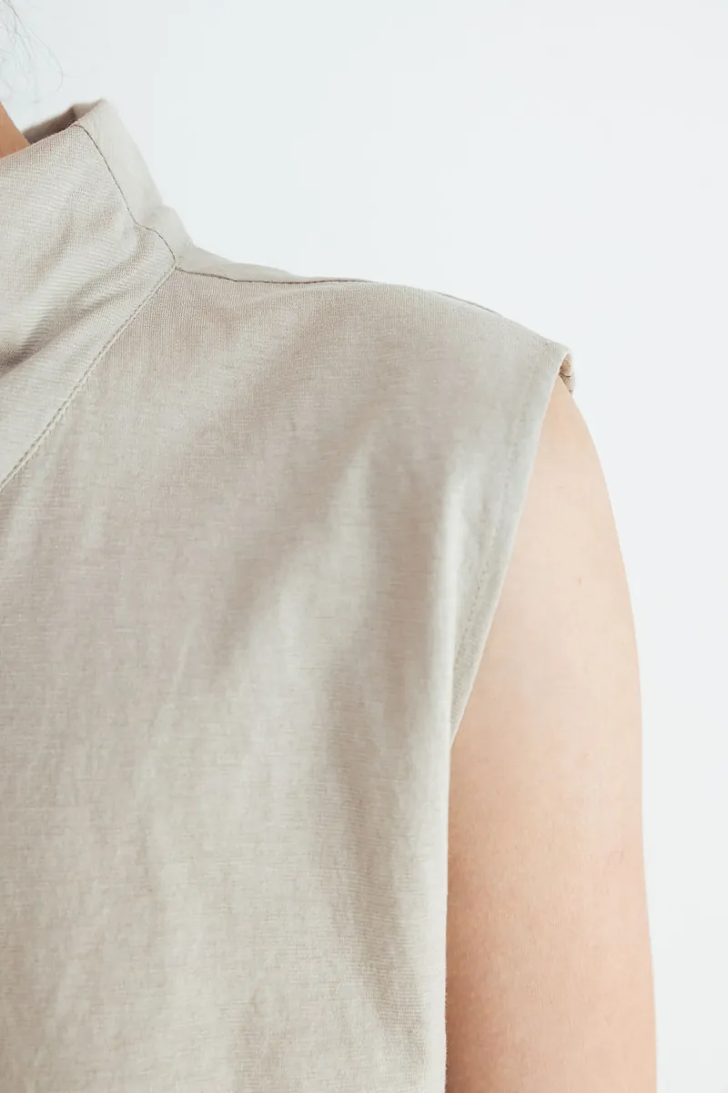 Studio Doe - Gathered Neck Textured Top