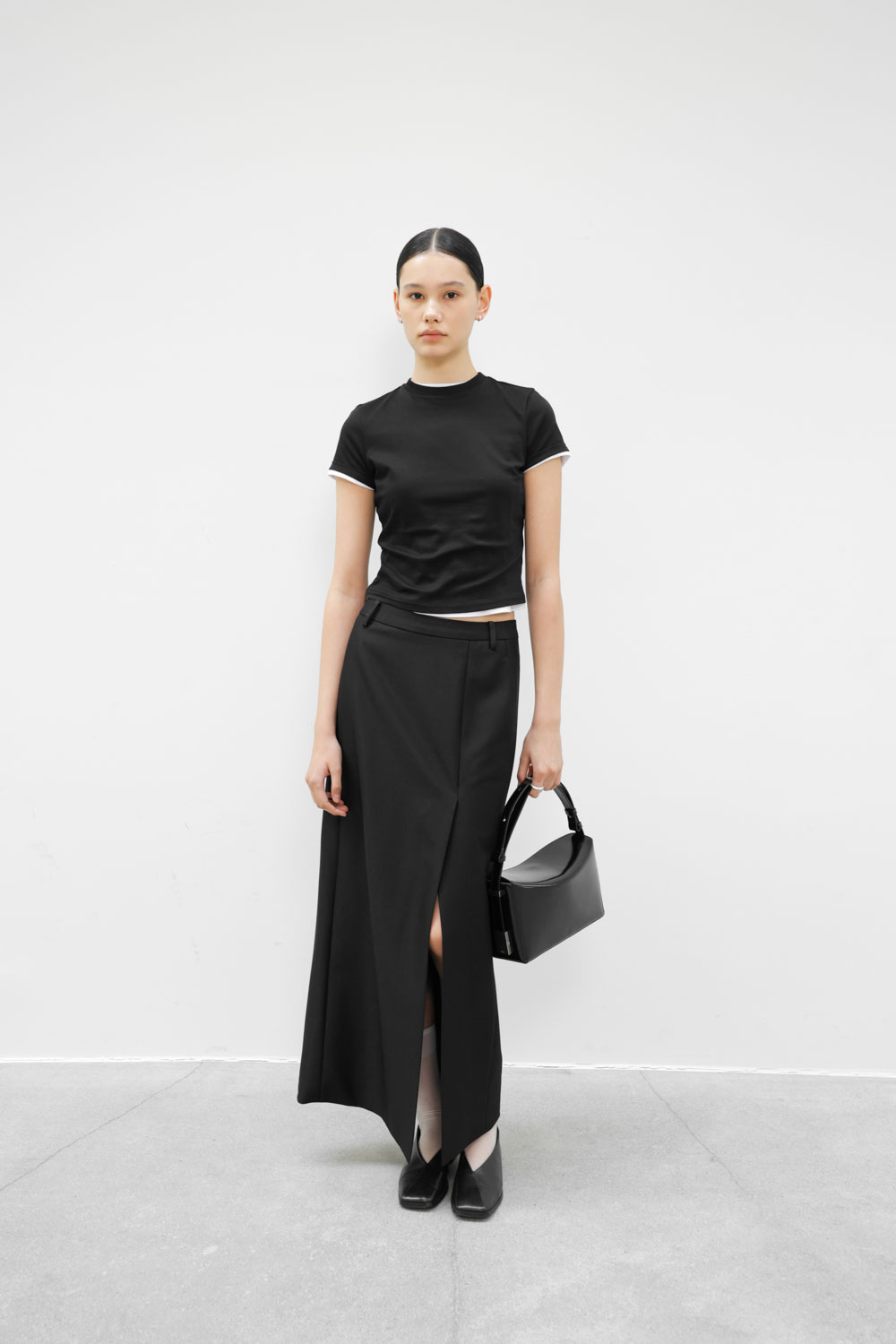 スカート Studio Doe Zipper Slit Skirt 4cccf11a6a839268670e4e715813a5